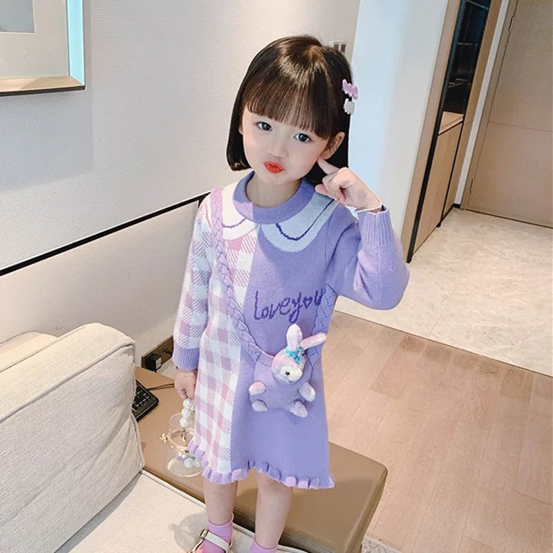 Kuromi Prep Kids Sweater Dress