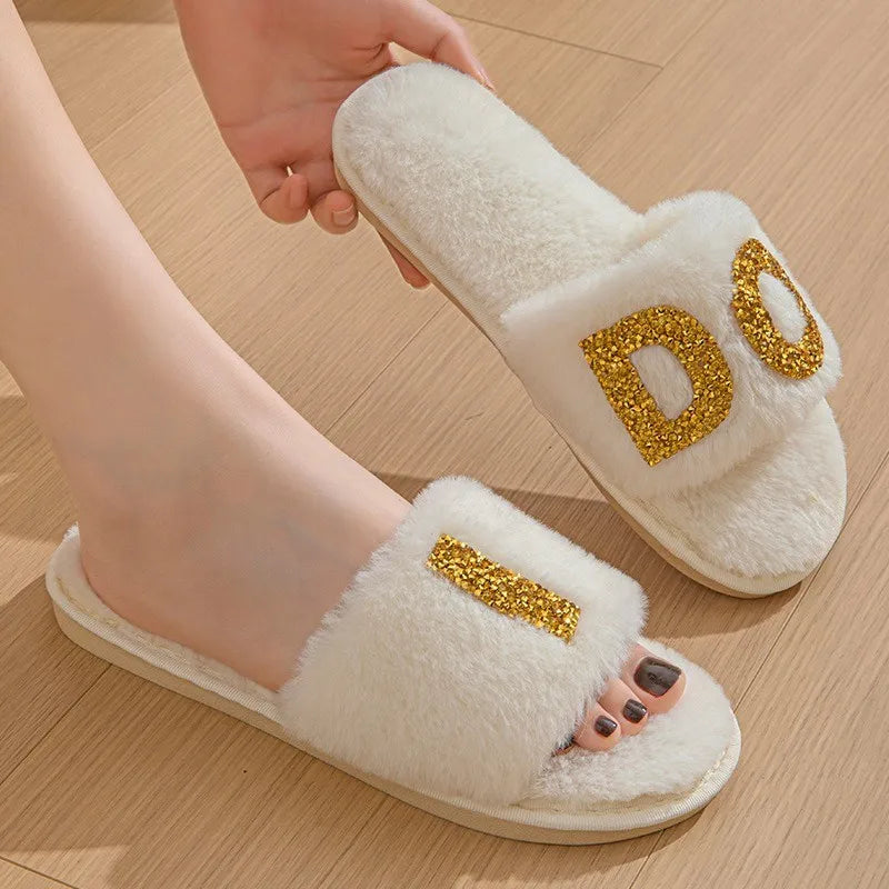 Luxury Pearl Rhinestone Bride Slippers