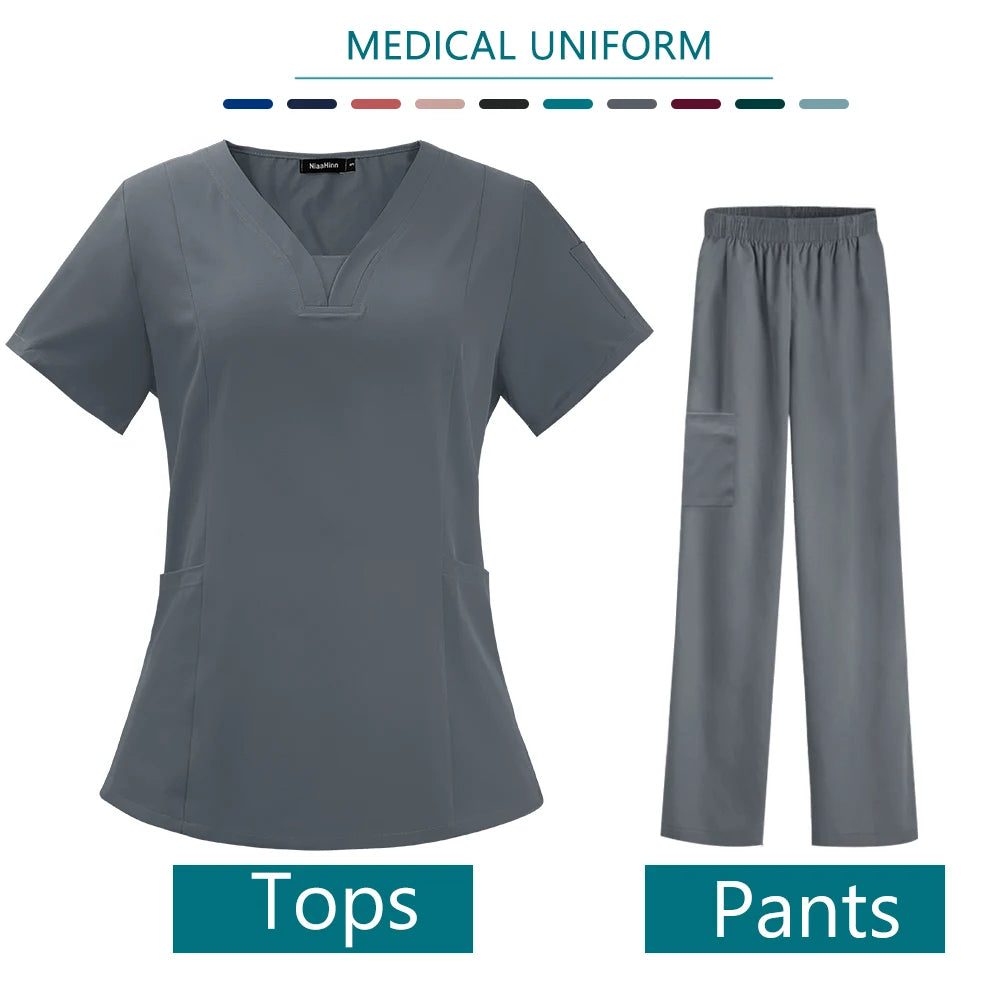 V Neck Scrubs Sets