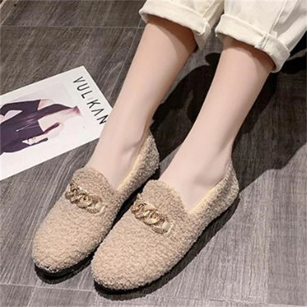 2024 Designer Luxury Lambswool Loafers