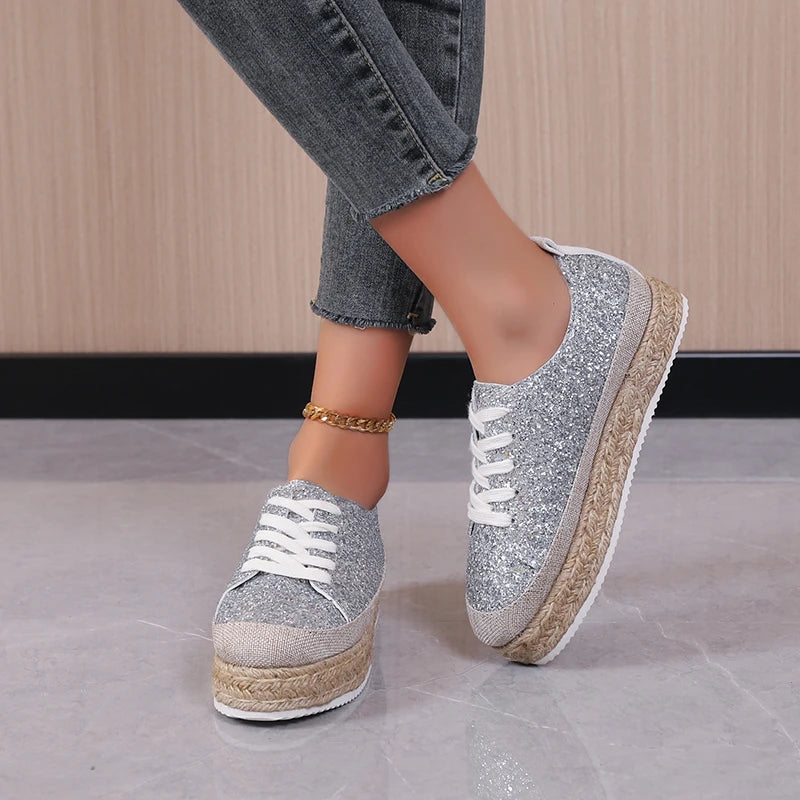 Glitter Espadrilles Sneakers