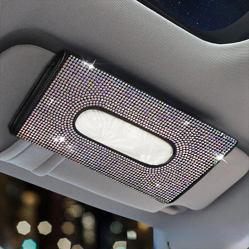 Bling Car Sun Visor Tissue Box Holder