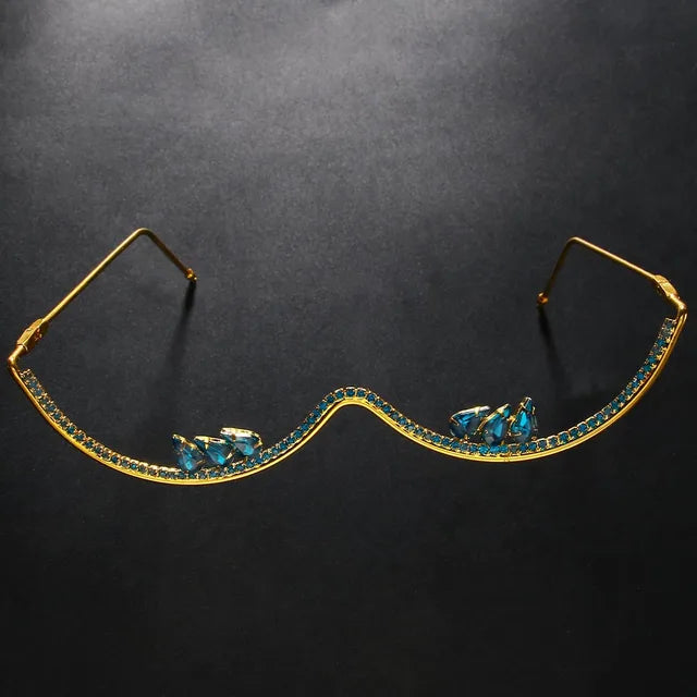 Stonefans Rhinestone Eyeglasses Frames