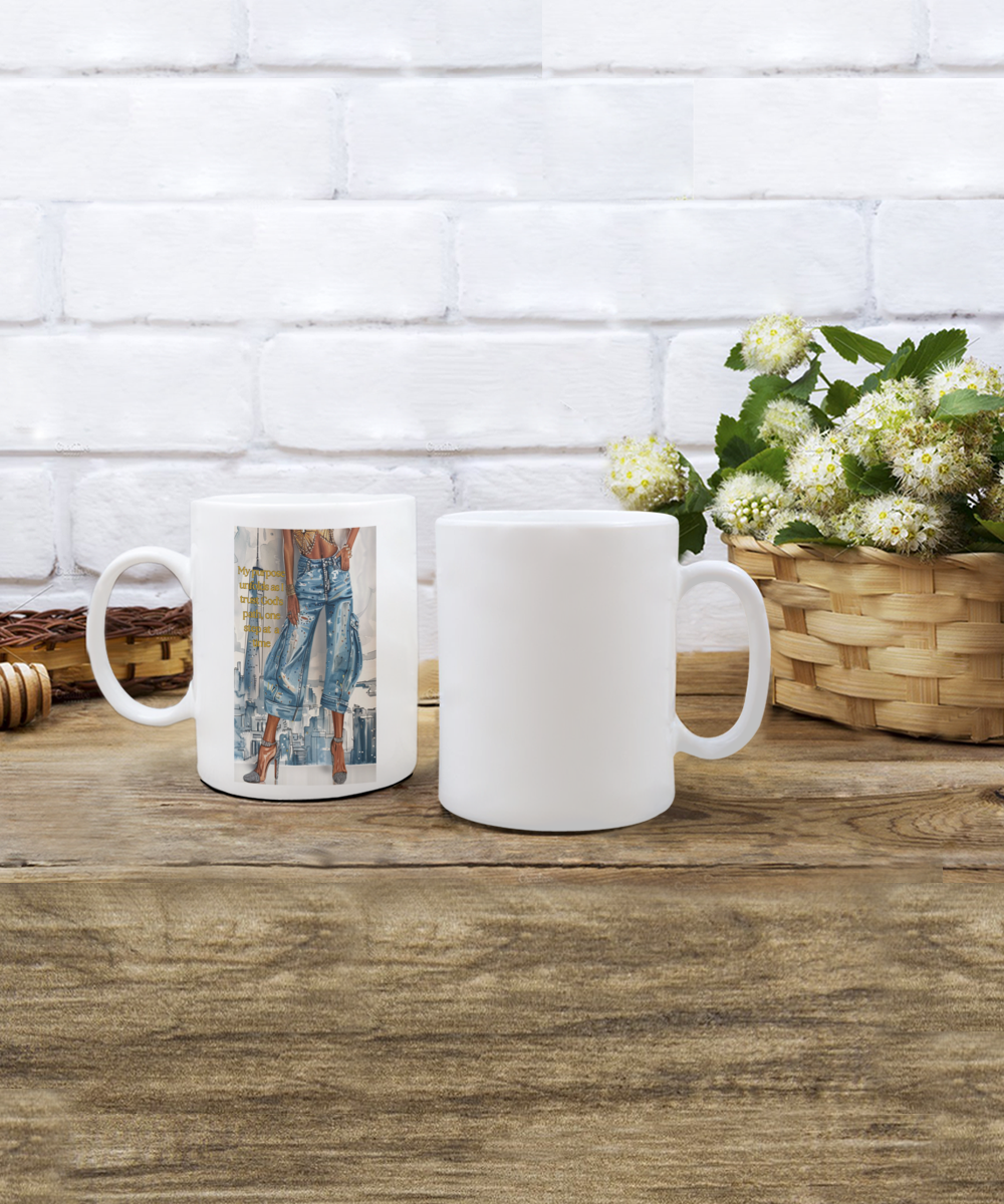 My purpose unfolds as I trust God's path Mug