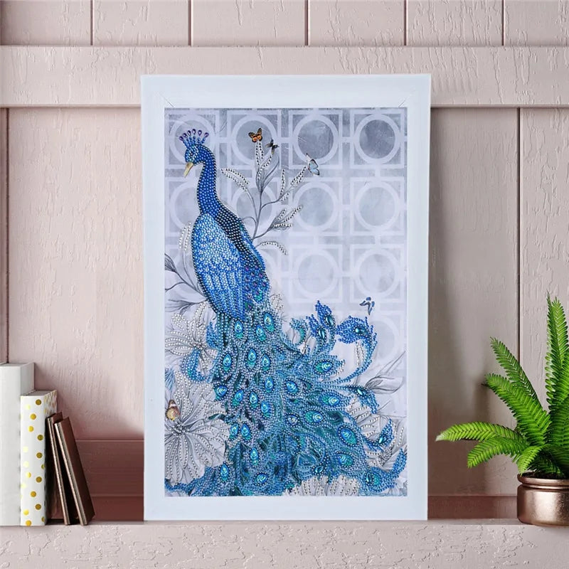 5D Painting Rhinestone Peacock