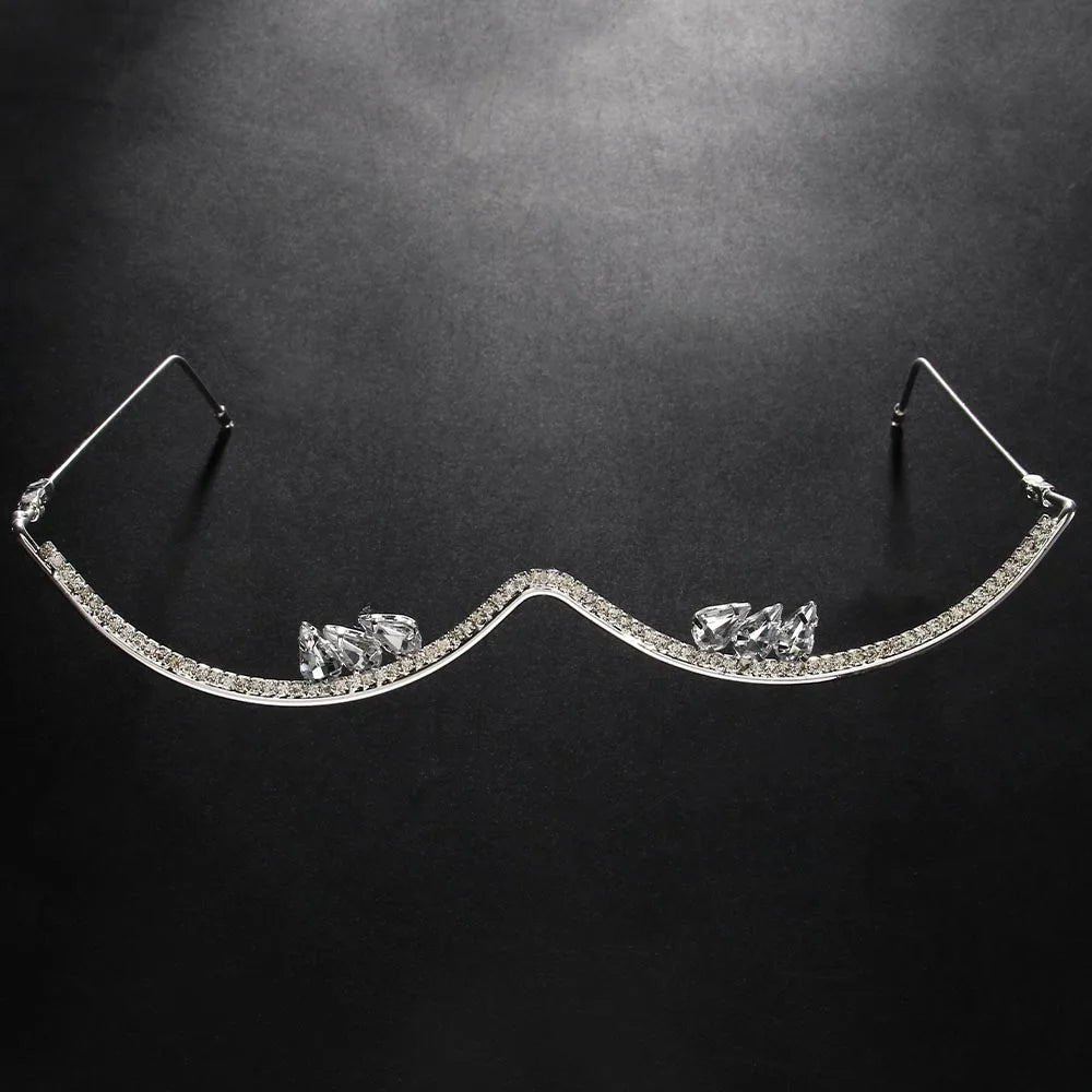 Stonefans Rhinestone Eyeglasses Frames