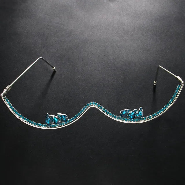 Stonefans Rhinestone Eyeglasses Frames